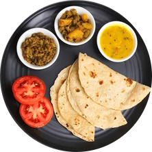 Veggie Tiffin with Roti