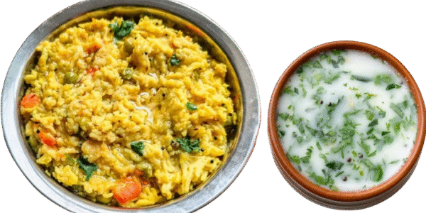 Gujarati Khichdi + Chaas